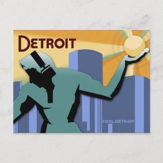 Detroit-vykort Vykort