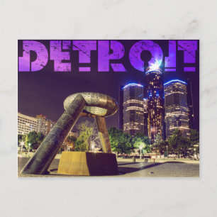 Detroit-vykort Vykort