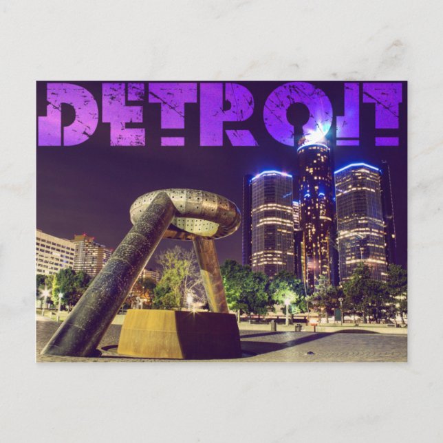Detroit-vykort Vykort (Framsida)
