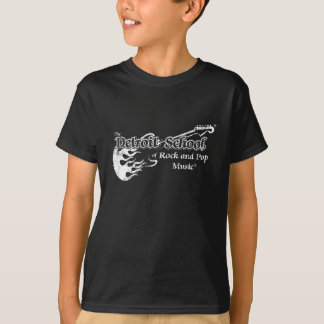 Detroiten skolar av sten och poppar svart Grunge Tee Shirt