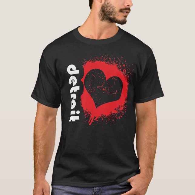 detroitlove2-dark tee (Framsida)