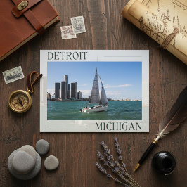 Detroit's Nautical Äventyr Postcard Vykort