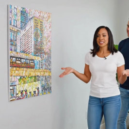 Detroits sammankopplade liv canvastryck