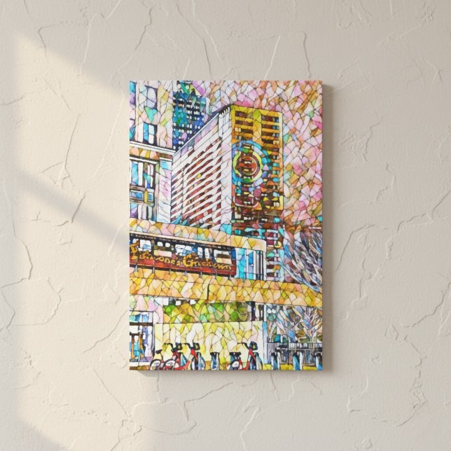 Detroits sammanlänkade liv canvastryck (Detroit's Interconnected Lives Canvas Print)
