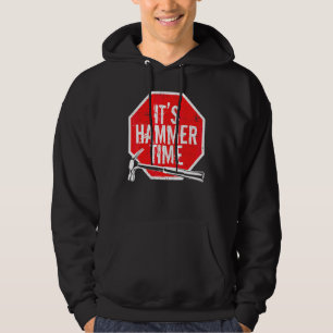Dets Hammare Tid snickare eller hantverkare Hoodie