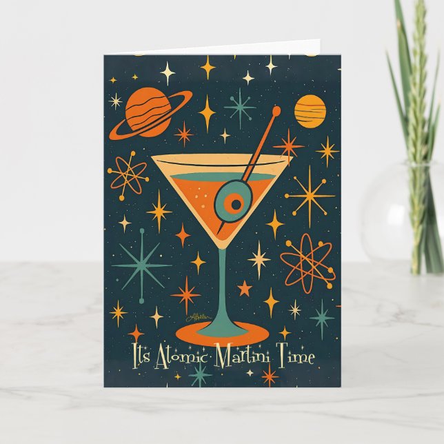Detsamma som Atomic Martini Time Cosmic Stars Kort (Framsida)