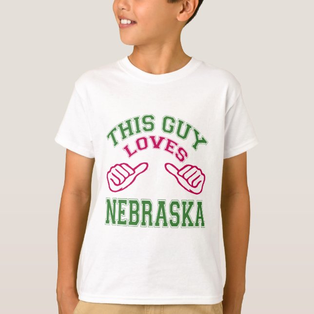 Detta älskar grabbar Nebraska. Tee (Framsida)