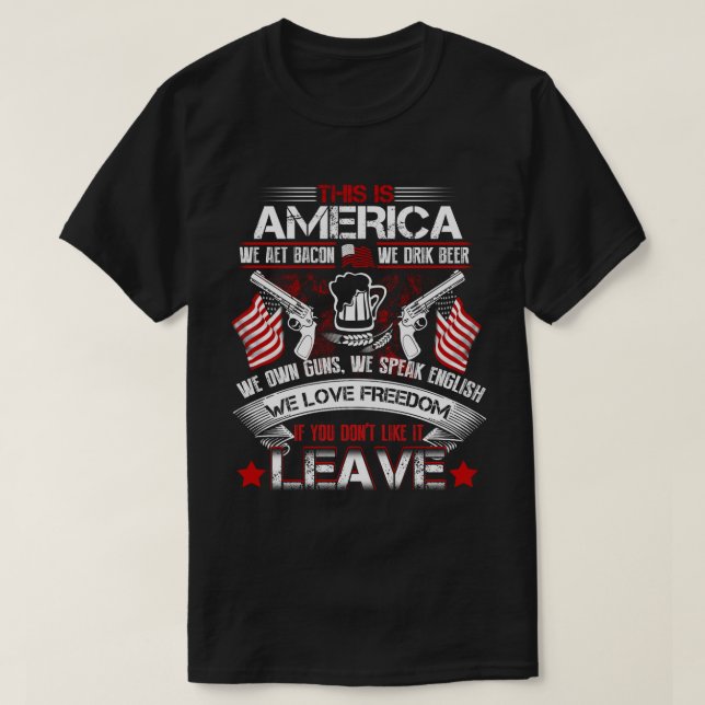 Detta är Amerika T Shirt (Design framsida)