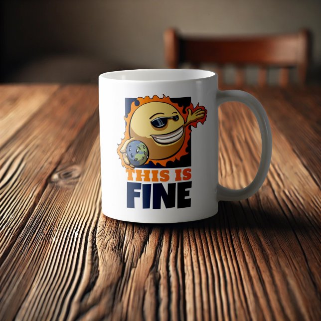 Detta är Bra Tecknaden för global uppvärmning av k Kaffemugg (Skapare uppladdad)