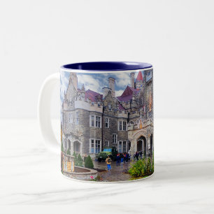 Detta är Casa Loma, Toronto, Kanada Två-Tonad Mugg