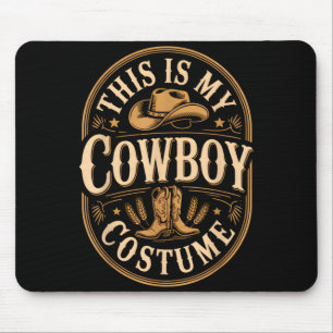 Detta Är Cowboy Kostym Vintage Märke Western Stövl Musmatta