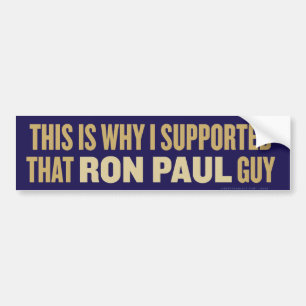 Detta är därför jag stöttade den Ron Paul Bildekal