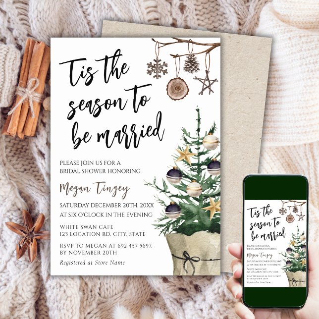 Detta är den säsong då äktenskap ska hållas | Boho Inbjudningar (Skapare uppladdad)