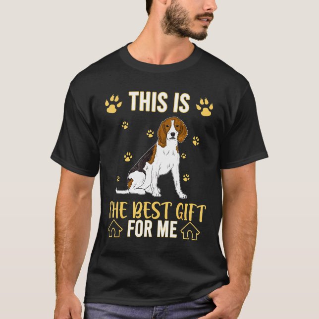 Detta är det bästa gåvan för beagle-Hundälskare T Shirt (Framsida)