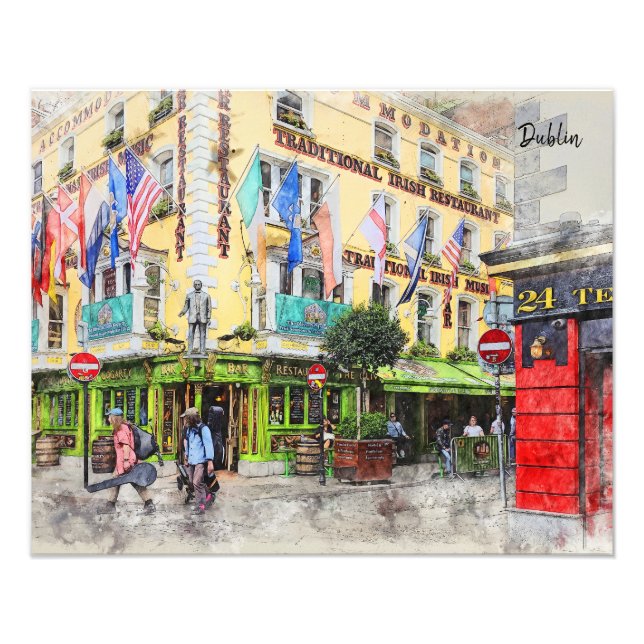 Detta är Dublin-Irland Fototryck (Framsidan)