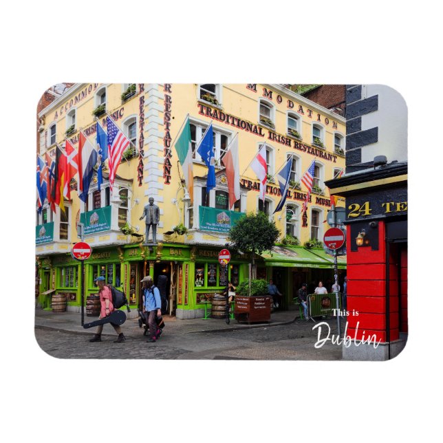 Detta är Dublin-Irland Magnet (Horisontell)