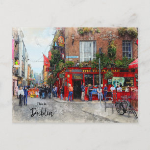 Detta är Dublin-Irland Vykort