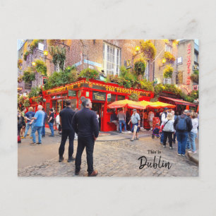 Detta är Dublin-Irland Vykort