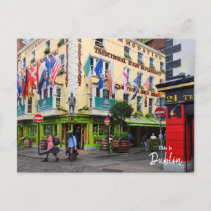 Detta är Dublin-Irland Vykort