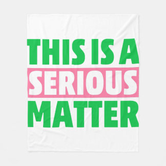 Detta är en allvarlig AKA-prioritet Fleecefilt