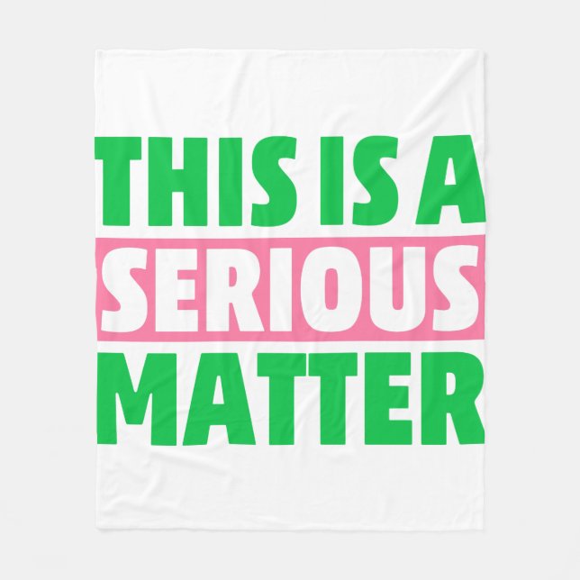 Detta är en allvarlig AKA-prioritet Fleecefilt (Framsidan)