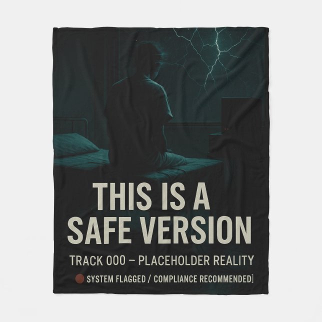 Detta är en Säker version - Spåra platshållare för Fleecefilt (Framsidan)