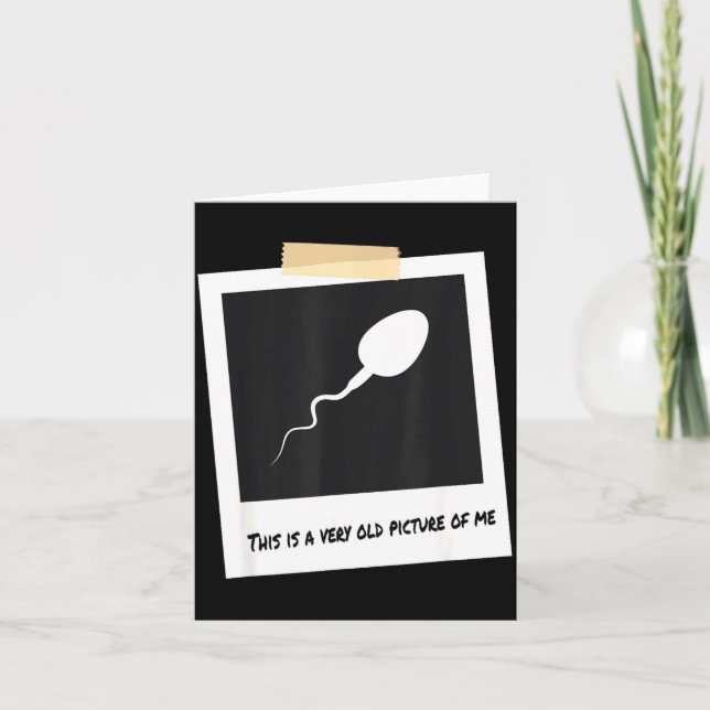 Detta Är En Väldig Gammal Cture Av Mig Rolig Sperm Kort (Framsida)