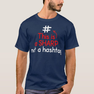 Detta är en Vass, inte en Hashtag Music Lärare T Shirt