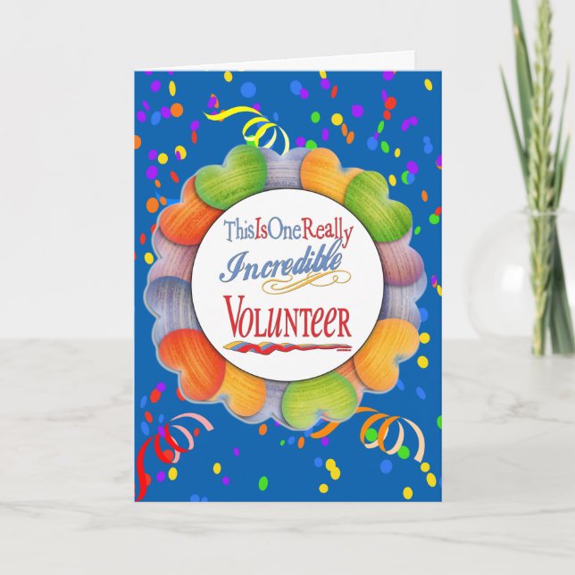 Detta är en Verkligen av otrolig volontärgåva Kort (Framsida)