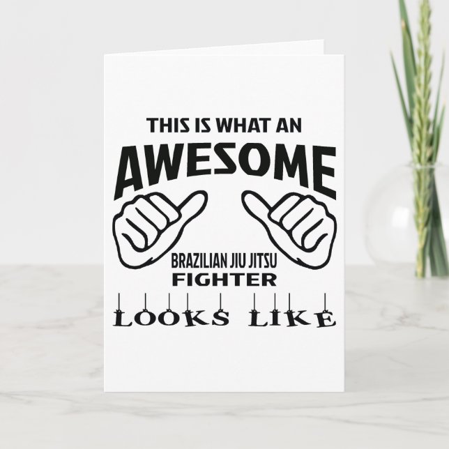 Detta är en vilken enorma brasilianska Jiu Jitsu Kort (Framsida)