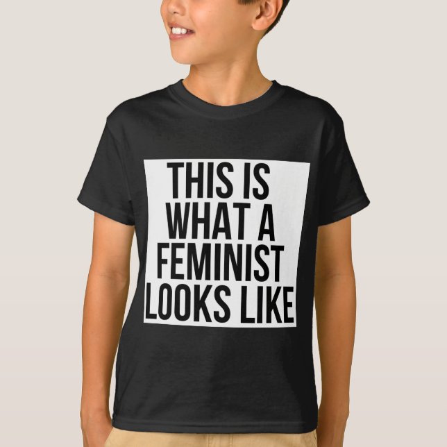 Detta är en vilken feminist ser lik - feminism t shirt (Framsida)