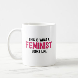 Detta är en vilken feminist ser lik kaffemugg