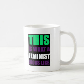 Detta är en vilken feminist ser lik kaffemugg