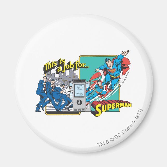 Detta är ett jobb för � Superman 2 Magnet (Framsidan)