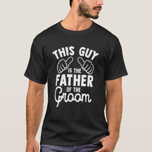 Detta är Far i Groom Bröllop Giftermål G T Shirt (Framsida)