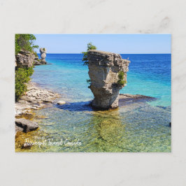 Detta är Flowerpot Island, Kanada Vykort