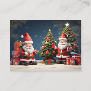 Detta är God jul och lycklig helgdag Visitkort