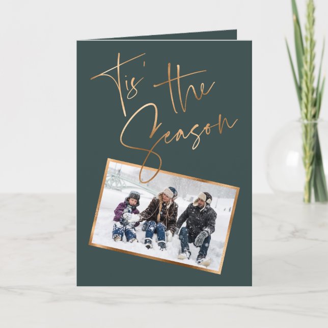 Detta är Grönten för säsongsoffert - minimal fotoj Kort (Framsida)