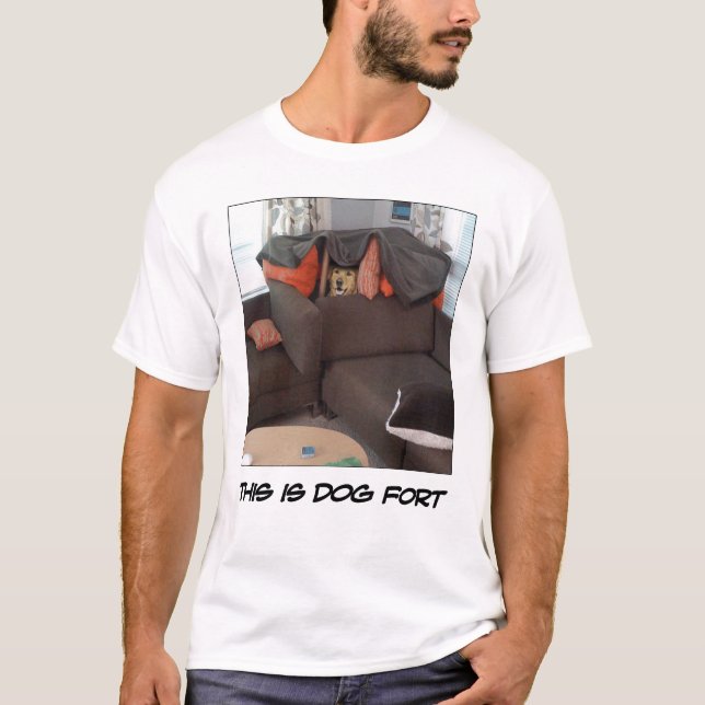 Detta är hundfort tee shirt (Framsida)