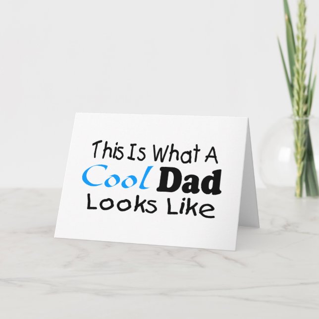 Detta är hur en Coola Pappa ser ut (2) Kort (Framsida)