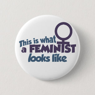 Detta är hur feminismen ser ut knapp