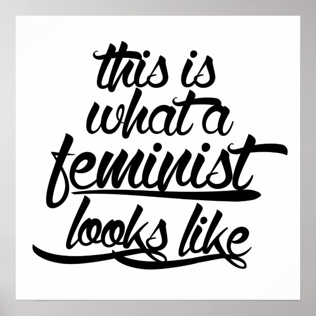 Detta är hur feminismen ser ut poster (Framsidan)