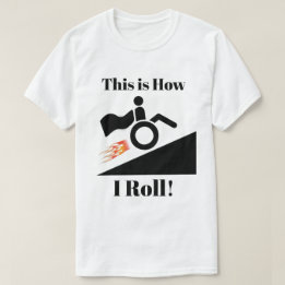 Detta är, hur jag rullar att rusa - upp ramp med tee shirt