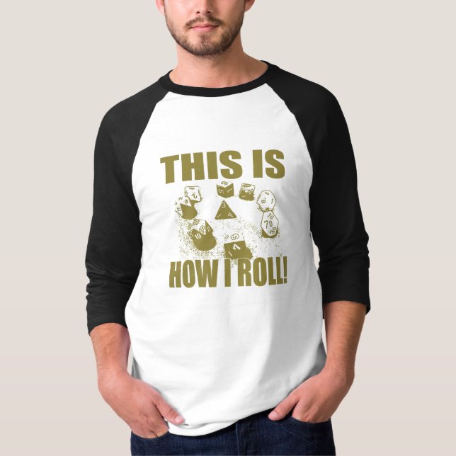 Detta är, hur jag rullar - D&D-tärning Tröja (Framsida)