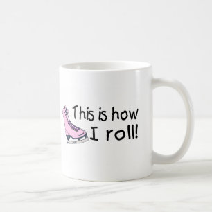 Detta är hur jag rullar den rosa isskridskon kaffemugg