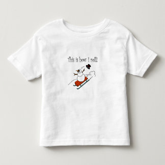 Detta är hur jag rullar snögubben tee shirt