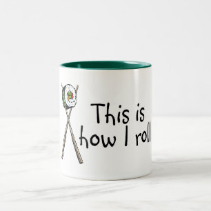 Detta är hur jag rullar Sushi Två-Tonad Mugg