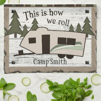 Detta är hur vi rullar kökshandduken kökshandduk