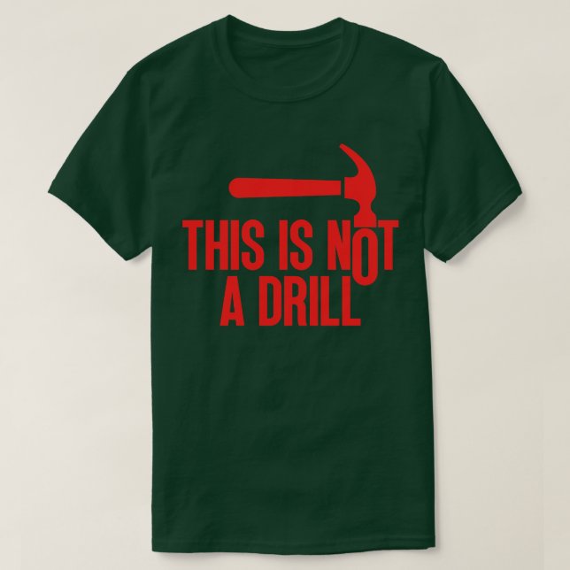 Detta är inte en övning 1 t shirt (Design framsida)