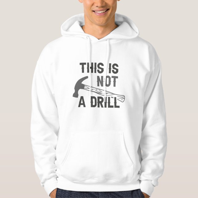 Detta är inte en övning hoodie (Framsida)